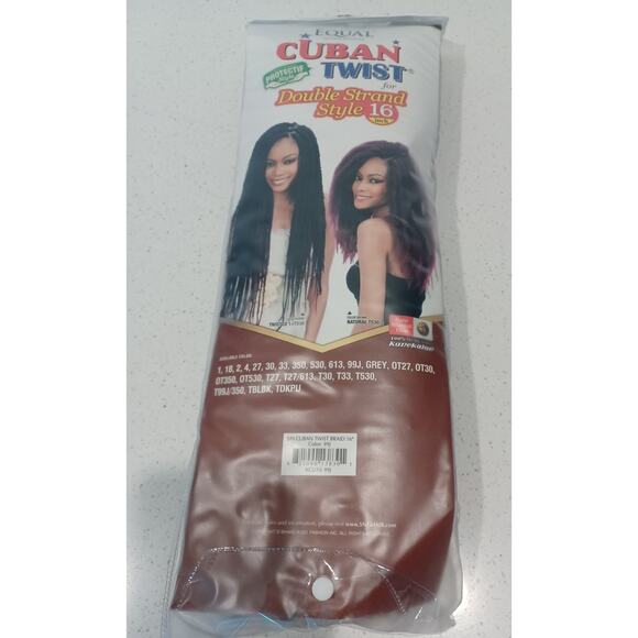 NEW NIP Equal Cuban Twist Double Strand Style 12' Color 99J - Picture 1 of 3